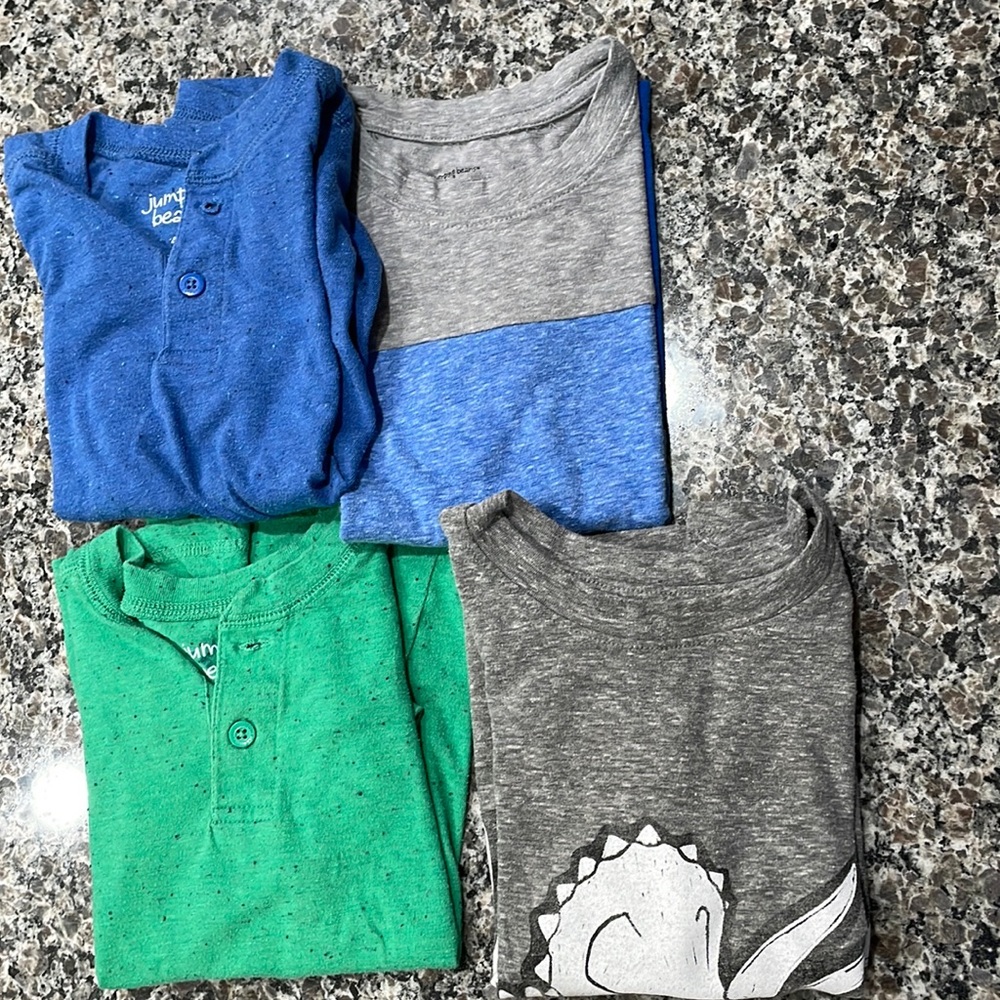 Bundle of four shirts by jumping beans. All 4T boys.